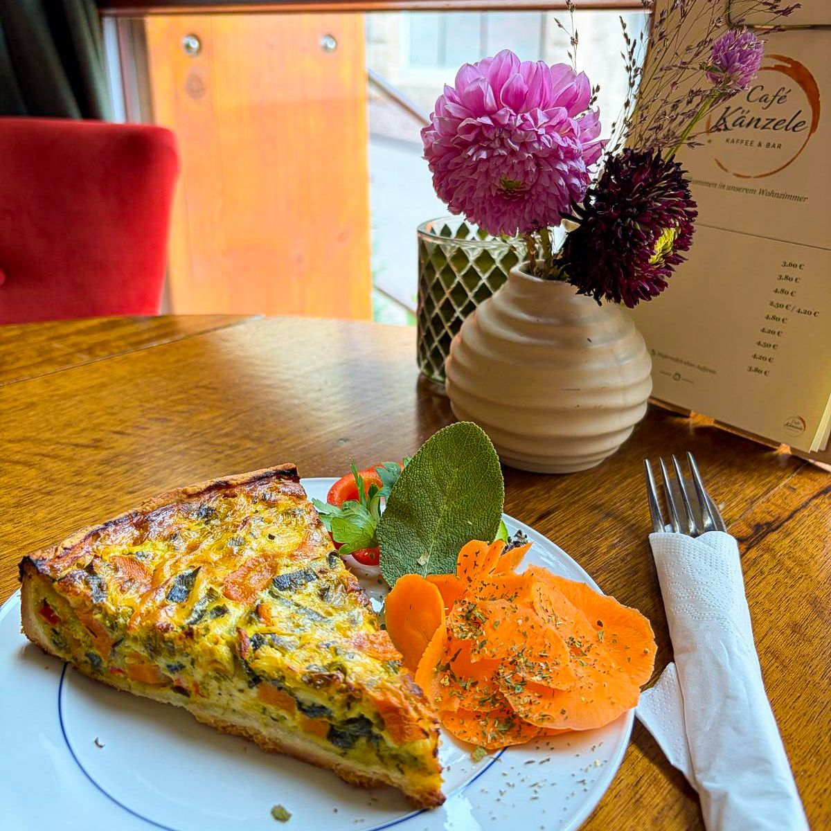 Köstliche selbstgemachte Quiche